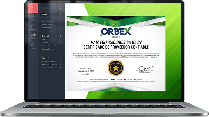 Certificación ORBEX